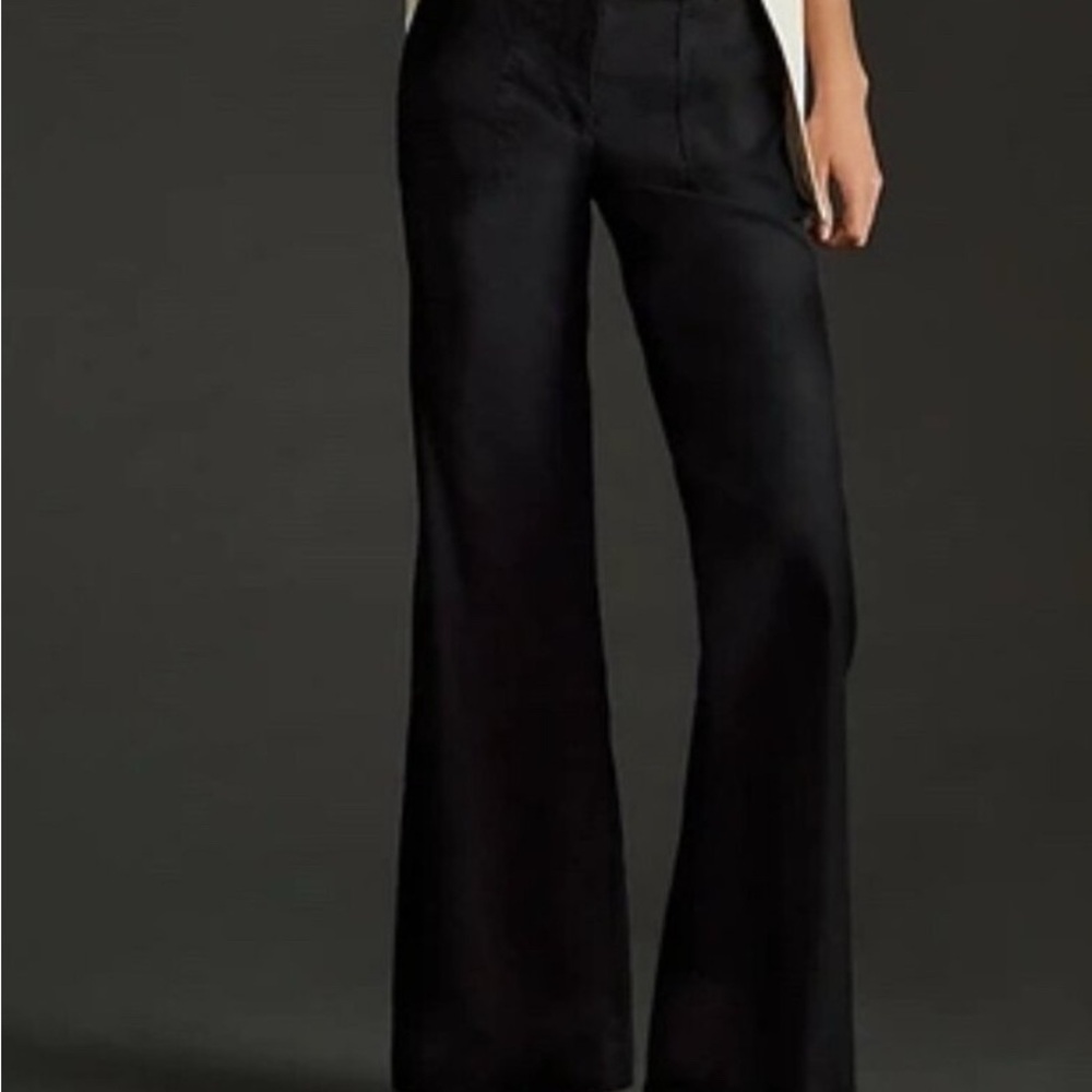 Anthropologie Maeve The Naomi Wide-leg
Flare Pants In Black 12